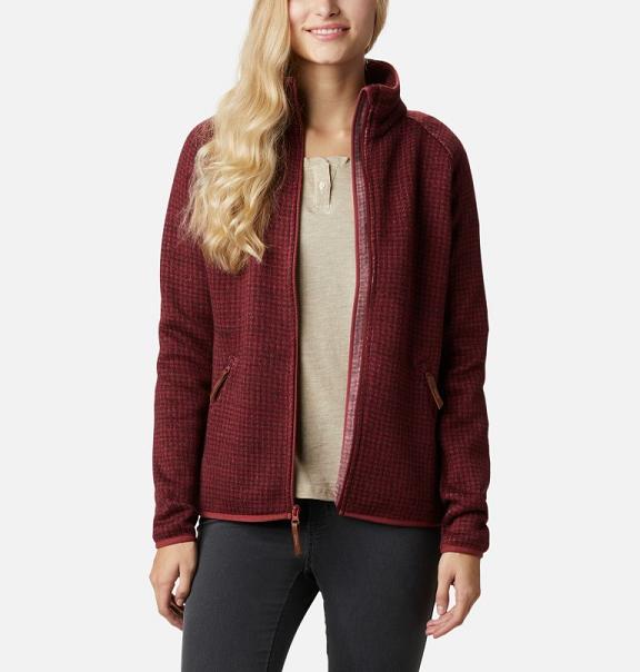 Columbia Chillin Fleece Jacket Red For Women's NZ72914 New Zealand